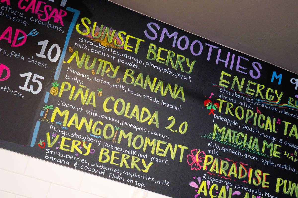 Sunset Berry, Nutty Banana, Piña Colada 2.0...