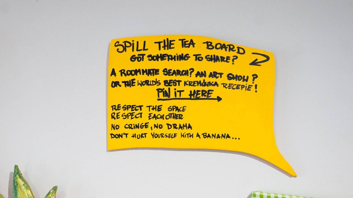 Our community board — pin your flyer here